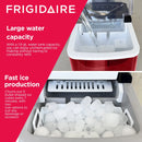 Frigidaire 26 Lbs. Countertop Ice Maker - Bullet Shaped Ice, Red Stainless Steel