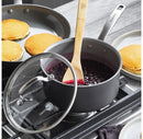 3 Qt Hard Anodized Ceramic Nonstick Saucepan with Lid
