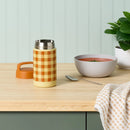 17oz Stainless Steel Vacuum Food Jar - Red/Cream Plaid