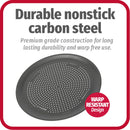 Large Nonstick Carbon Steel Pizza Pan - Gray