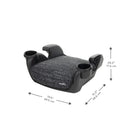 GoTime No Back Booster Car Seat - Static Black