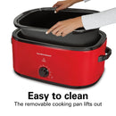 22 Quarts Electric Roaster Oven - Red