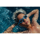 Junior Glide Print Swim Goggles - Navy/Blue