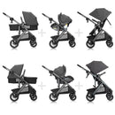 Evenflo Pivot Suite Travel System with LiteMax Infant Car Seat - Devon Gray