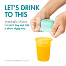 Silicone Straw Sippy Cup Lids - Green