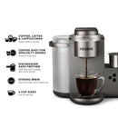 K-Cafe Special Edition Single-Serve K-Cup Pod Coffee, Latte and Cappuccino Maker - Nickel