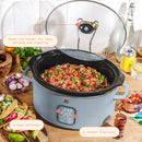 6 Qt Programmable Slow Cooker - Cornflower Blue