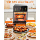 Air Fryer Oven 10 Qt Max 400F for Cooking - Black