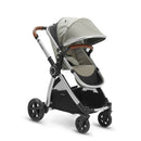 Ultimate 2 Stroller + Bassinet - Khaki / Silver Frame