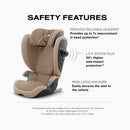 Solution G2 Folding Travel High-Back Booster - Almond Beige