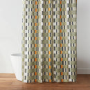 Broken Stripe Shower Curtain Green