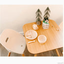 Play Kit (Play Table/Play Chair Set) - Natural Table w/ Charcoal Chairs