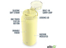 Cooper 32oz Stainless Steel Water Bottle with Straw and Carry Handle