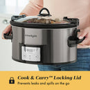 7qt Cook & Carry Programmable Easy-Clean Slow Cooker