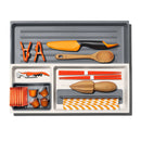 Expandable Kitchen Tool Drawer Organizer - Gray Utensil Storage