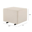 Universal Gliding Ottoman - Cream