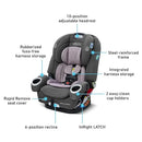 4Ever Dlx Snuglock 4-in-1 Car Seat - Leila Pink