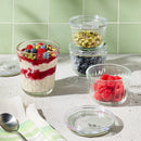 Round Glass Food Storage Containers - Set of 3
