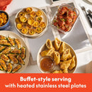 Fold and Store Warming Tray - Silver