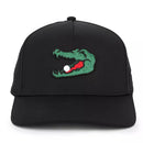 Snapback Golf Hat - Black