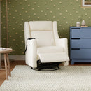 Kiwi Deluxe Power Recliner and Swivel Glider with Heat and Massage - Performance Ivory Boucle