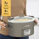 Programmable 7-Quart Cook & Carry Slow Cooker - Grey