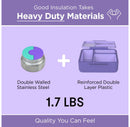 Insulated Bento Lunch Box with Leakproof Thermos - Plum