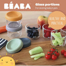 Glass Baby Food Jars - Sage Green