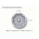 9.5" Fluted Cake Pan - Cream