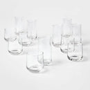 12-Piece Glass Shoreham Double Old Fashioned and Highball Glasses Set