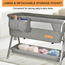 Baby Bassinet, Bedside Sleeper Grey