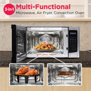 1.2 cu ft Microwave, Digital Air Fryer, Convection Oven - Stainless Steel Finish