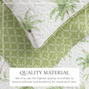 Palm Tree 4-Piece Quilt Set