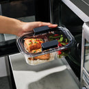 2-Compartment Meal Prep Containers - 5 Pack