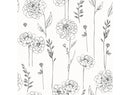 Maisey Peel and Stick Wallpaper Black: Self-Adhesive Vinyl, Abstract Pattern, 30.8 Sq Ft