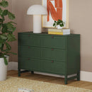 Margot 6-Drawer Dresser - Forest Green