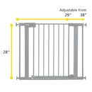 Easy Install Auto-Close Gate, 29" - 38" - Gray