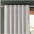 50"x63" Blackout Velvet Curtain Panel - Silver