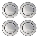 Set of 4 Charger Plates - Stainless