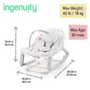 Keep Cozy 3-in-1 Grow with Me Vibrating Baby Bouncer Seat - Pink Burst