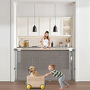 Retractable Baby Gate - Gray