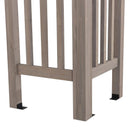 SummerCove 10 ft. x 14 ft. Light Gray Cedar Frame Arched Pergola with Shelves