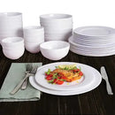40-Piece Dinnerware Set - White
