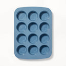 12ct Silicone Muffin Pan Blue