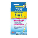 API 5 in 1 Aquarium Test Strips (25-count)