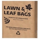 Ampac  30 gal. Lawn & Leaf Bags  Flap Tie  Paper  5 pk, Pack of 10