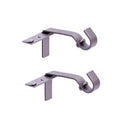 Kenney Fast Fit Pewter Silver Modern/Contemporary Curtain Rod Bracket 5/8 in. L