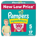 17ct Swaddler 360 Disposable Baby Diapers - Size 5