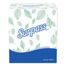 Surpass Facial Tissue, 2-Ply, White, Pop-Up Box, 110/Box, 36 Boxes/Carton - KCC21320