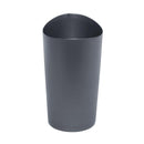 Rubbermaid Spa Works 2.25 gal Gray Plastic Vanity Wastebasket